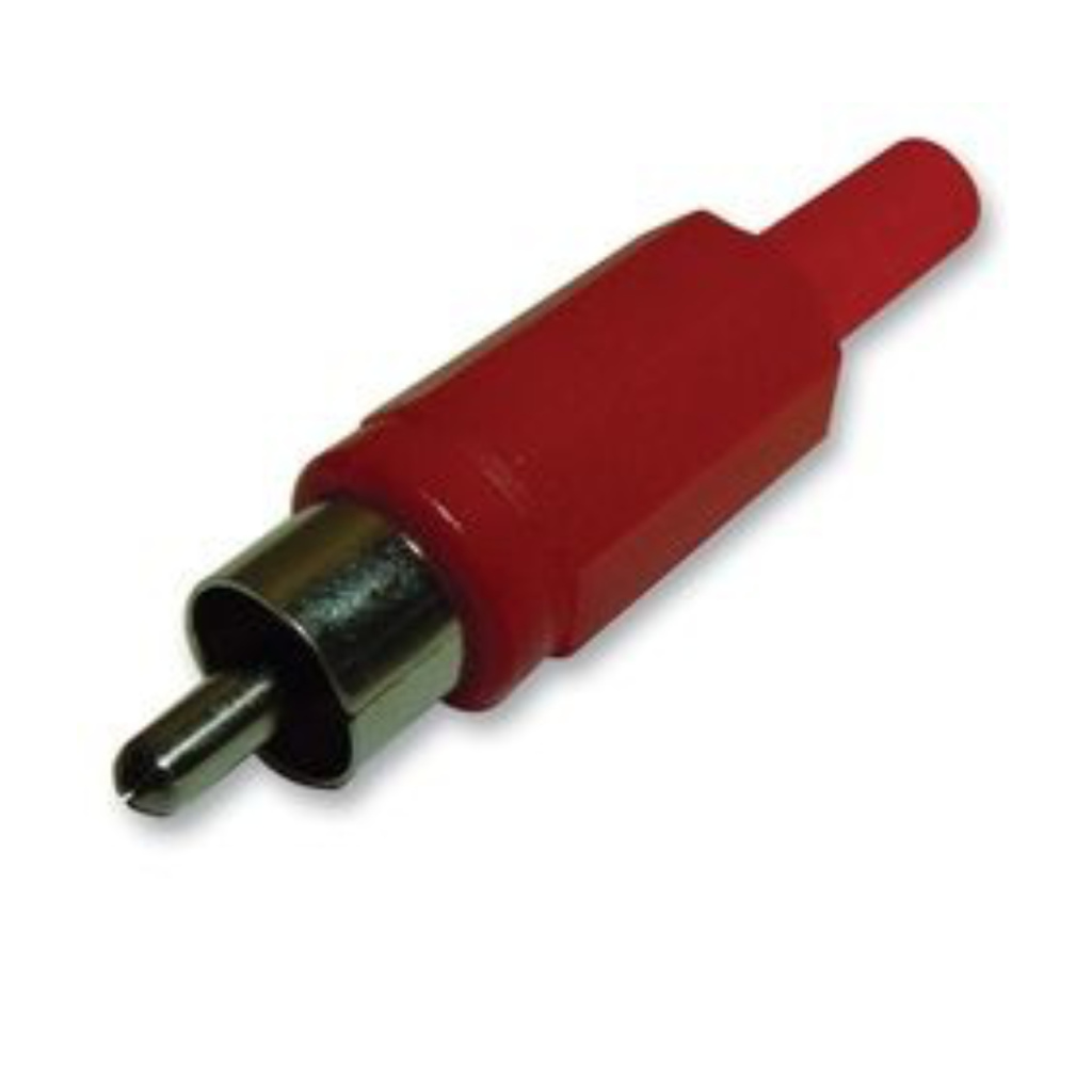 BBAtechniek - RCA (Phono) Audio / Video plug rood (1x)