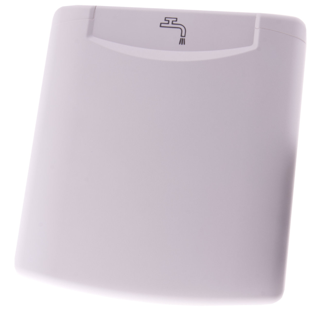 BBAtechniek - Losse klep water icoon Reinweiss RAL 9010 (1x)