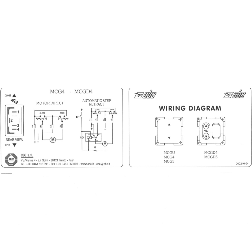 BBAtechniek - CBE schakelaar + frame grijs t.b.v. opstap (1x)