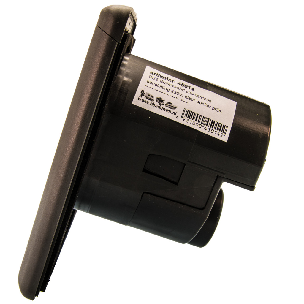 BBAtechniek - CEE 230V aansluiting donker grijs (1x)
