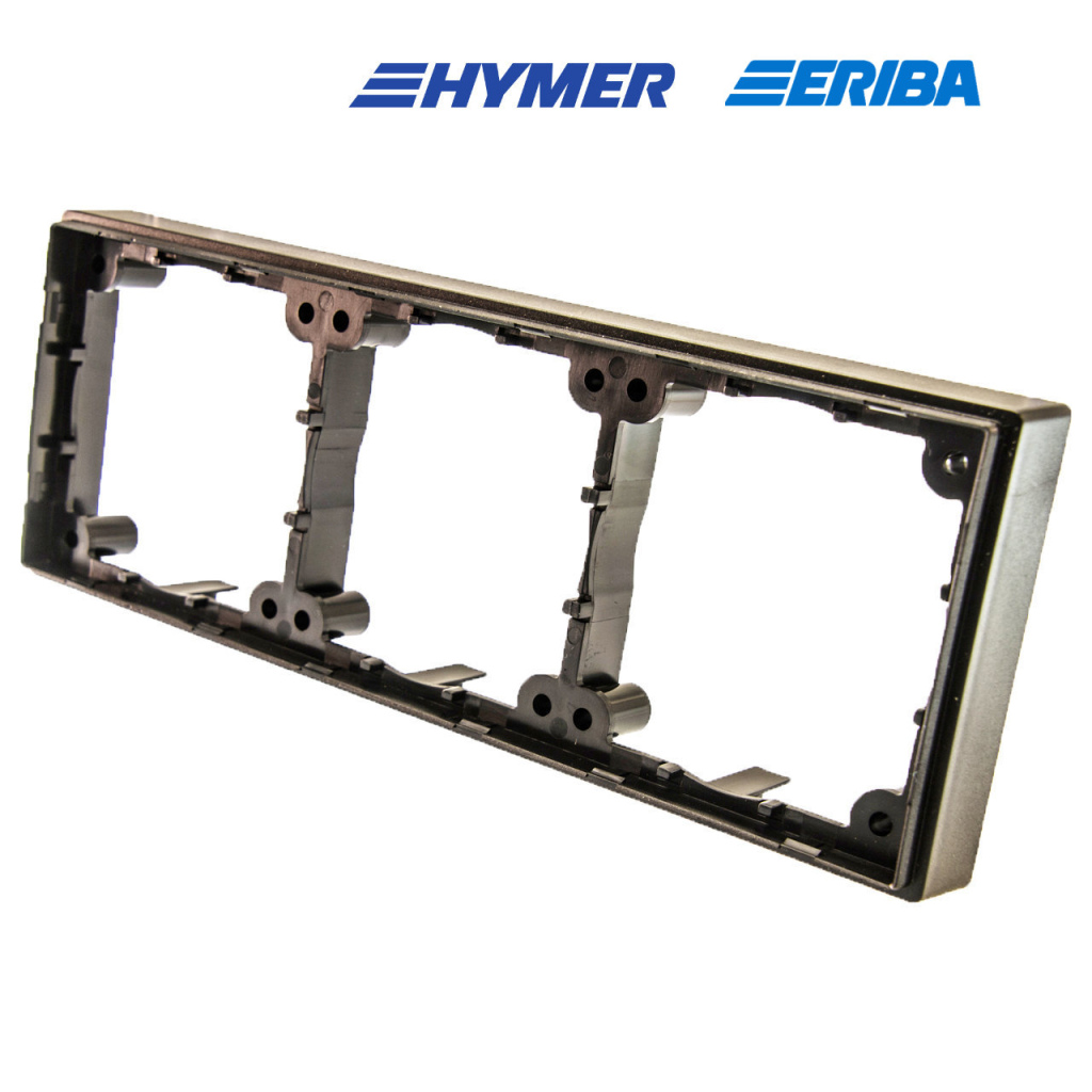 BBAtechniek - Afstandsraam 3-vak hoog zwart S20.000 (1x)