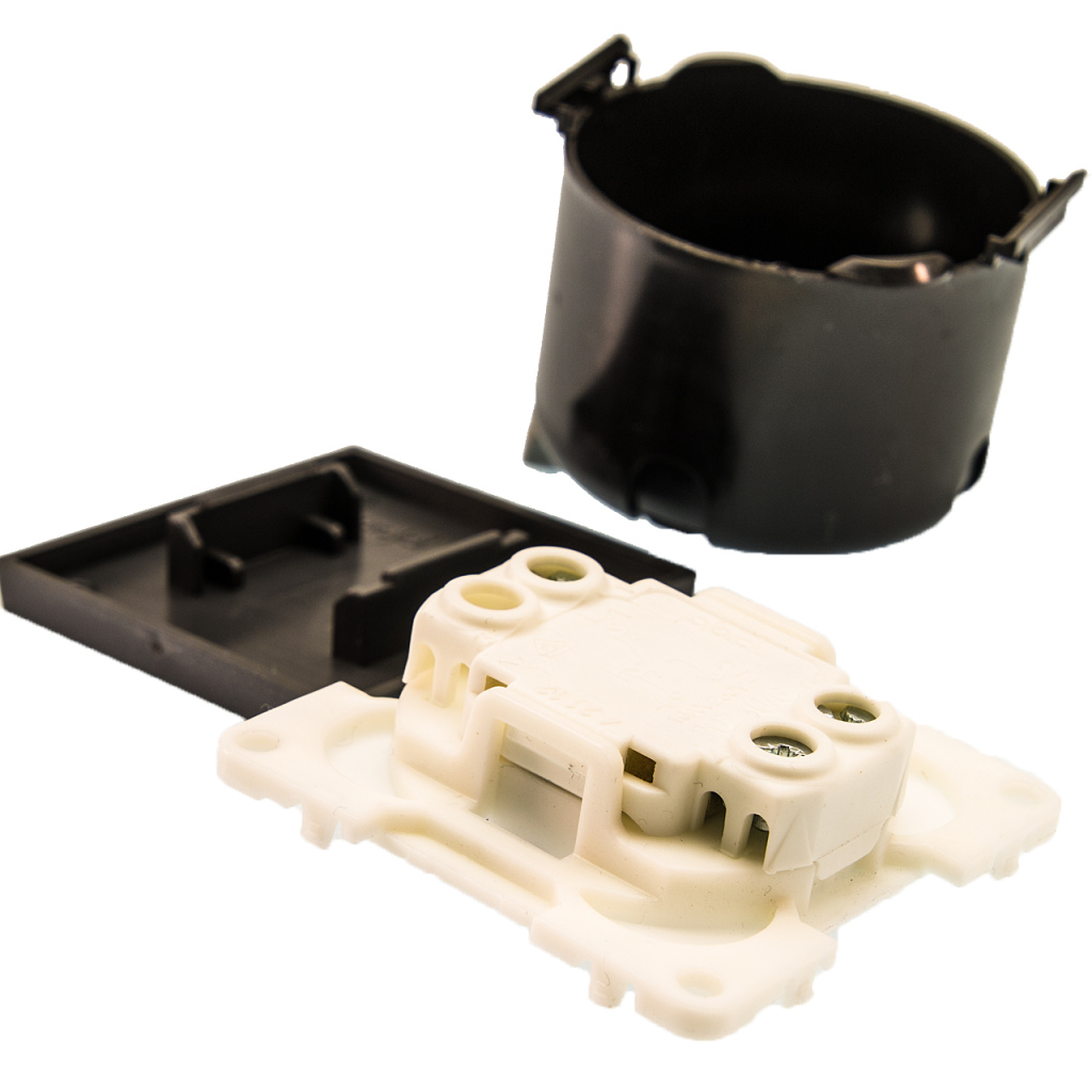 BBAtechniek - Wipschakelaar aan/uit 230V lei-grijs S20.000 (1x)