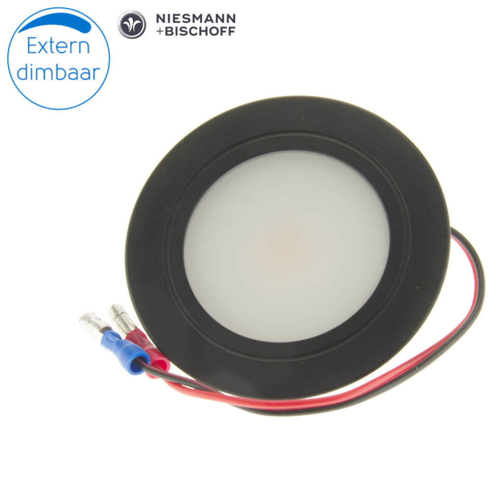 BBAtechniek - Campobasso 12V 3W ronde inbouw LED spot (1x)