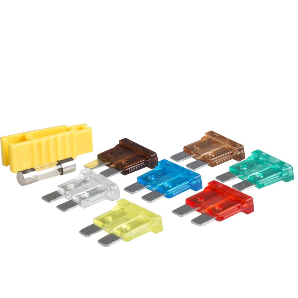 BBAtechniek - 1 glas- en 7 steekzekeringen + 1 trekker (9x)