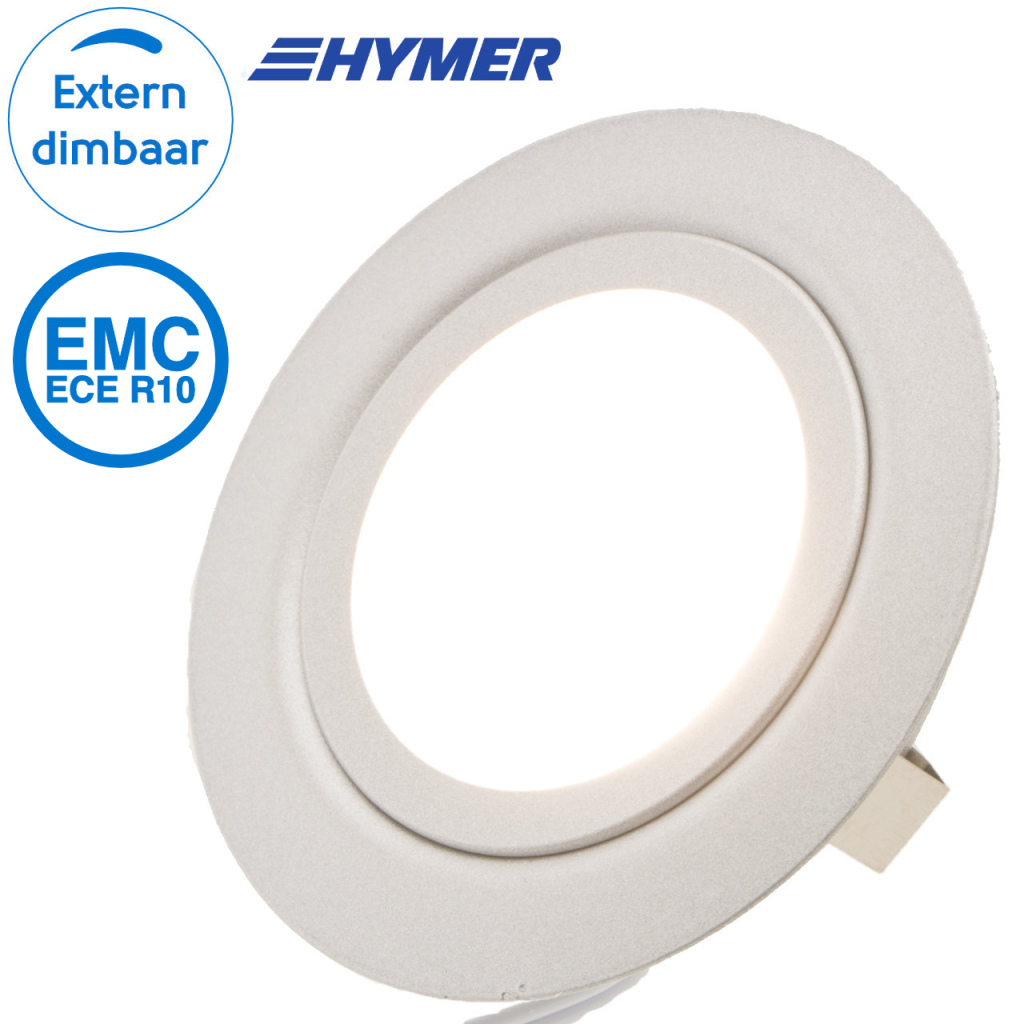 BBAtechniek - Dometic LED spot Cario 12V 2W ECE R10 zilver (1x)