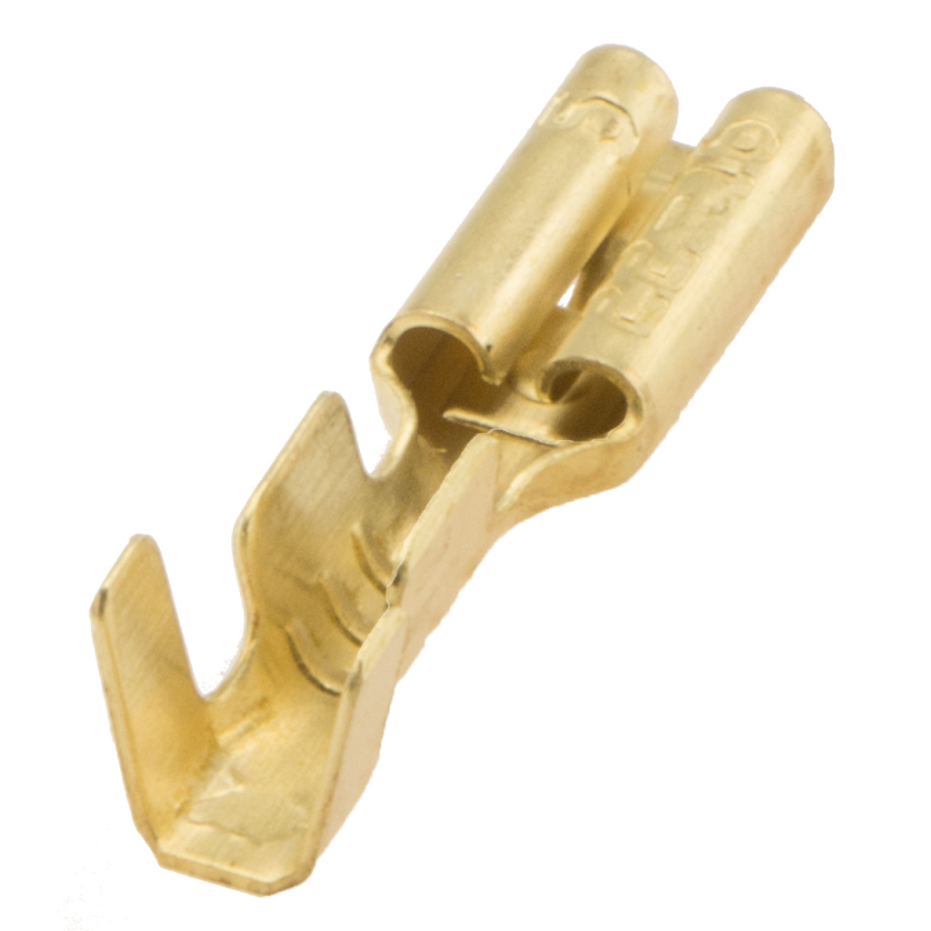 BBAtechniek - Vlakstekerhuls messing 2.8 0.5 -1.5mm² (100x)