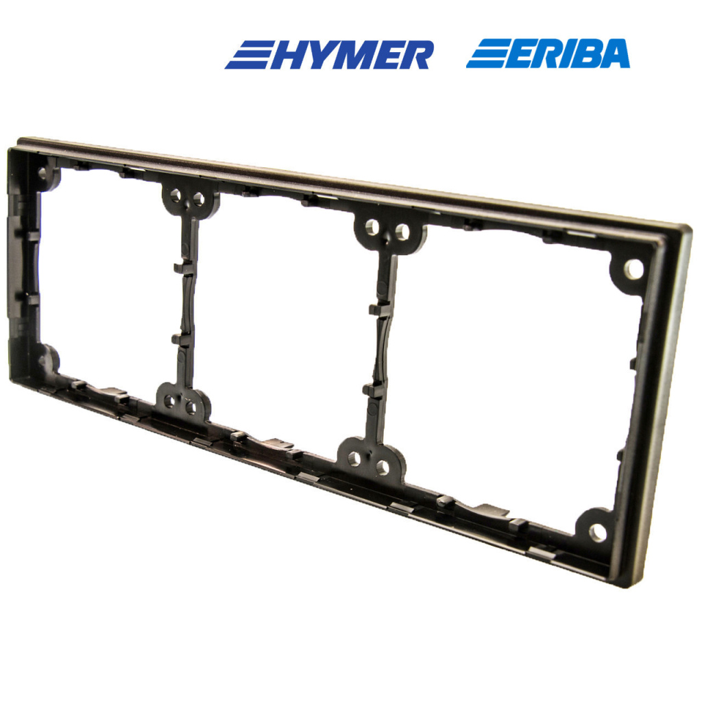 BBAtechniek - Afstandsraam 3-vak laag zwart S20.000 (1x)