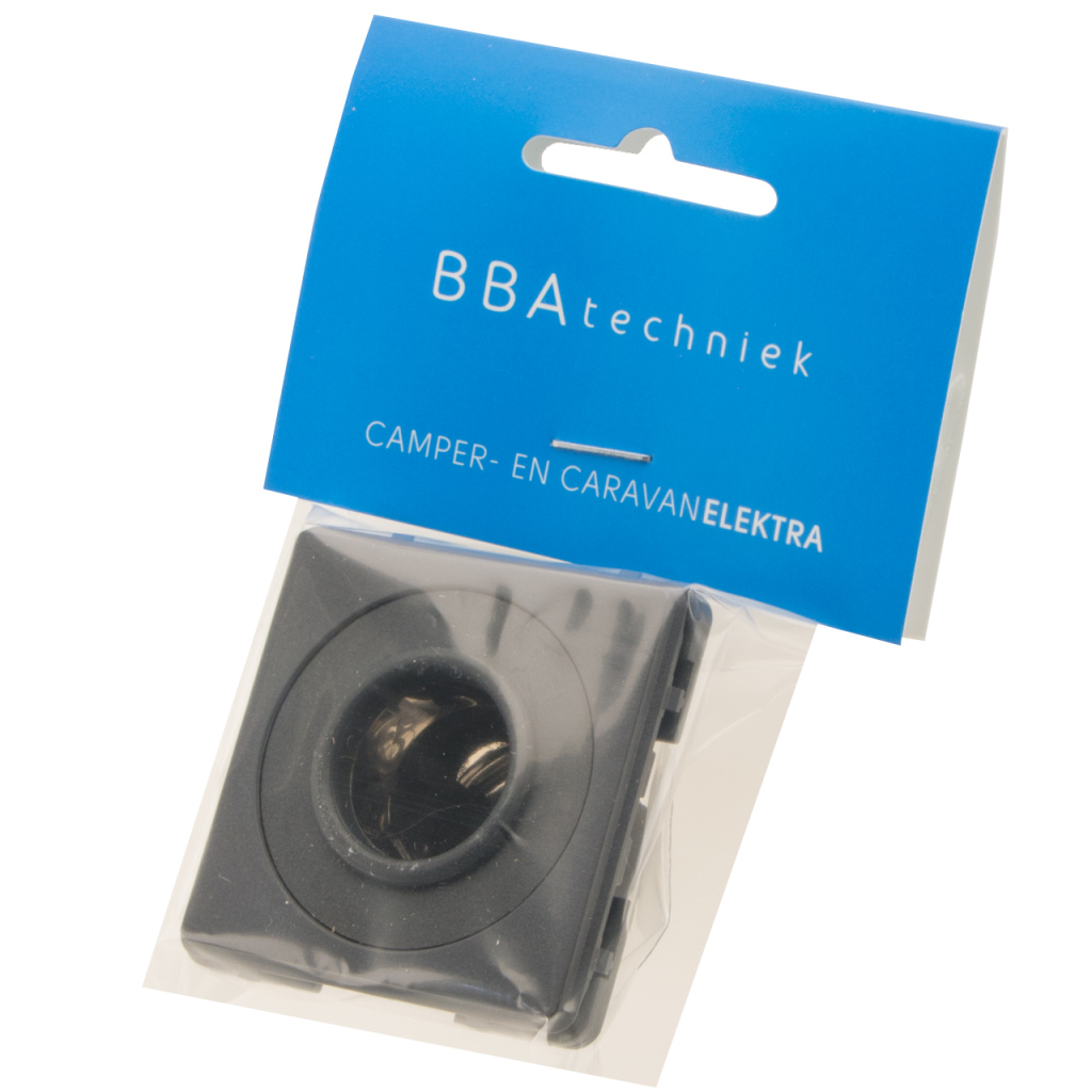 BBAtechniek - 12V 120W contactdoos lei-grijs S20.000 (1x)