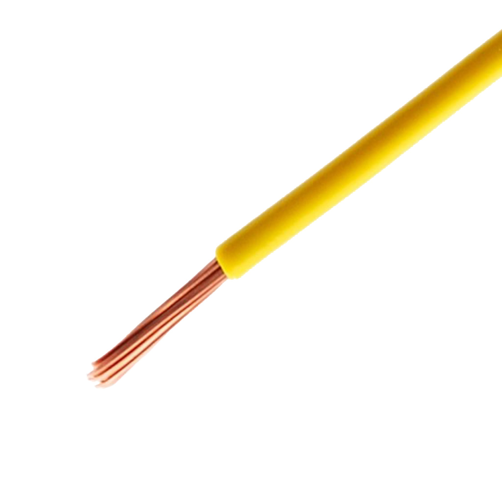 BBAtechniek - 1.0mm2 kabel geel (100m)