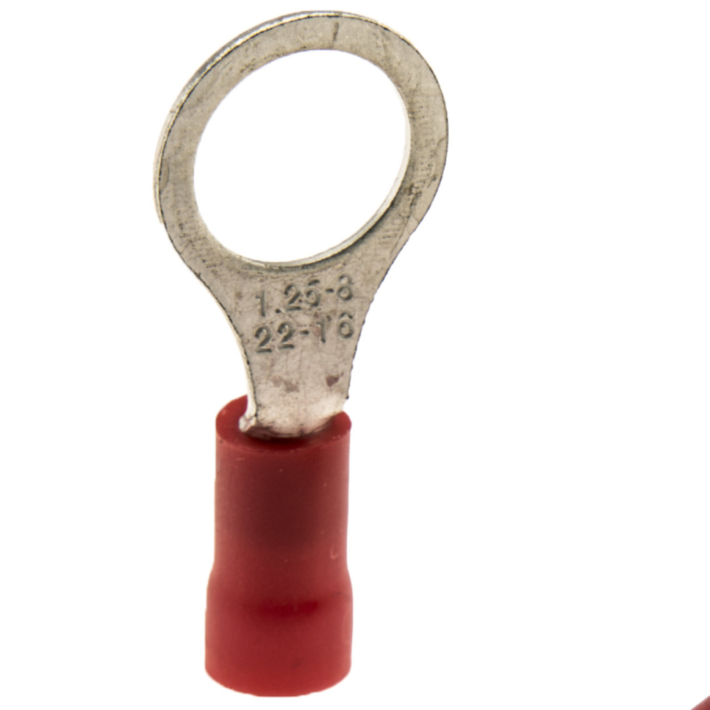 BBAtechniek - Kabelschoen ring M8 Ø8.4mm rood (100x)