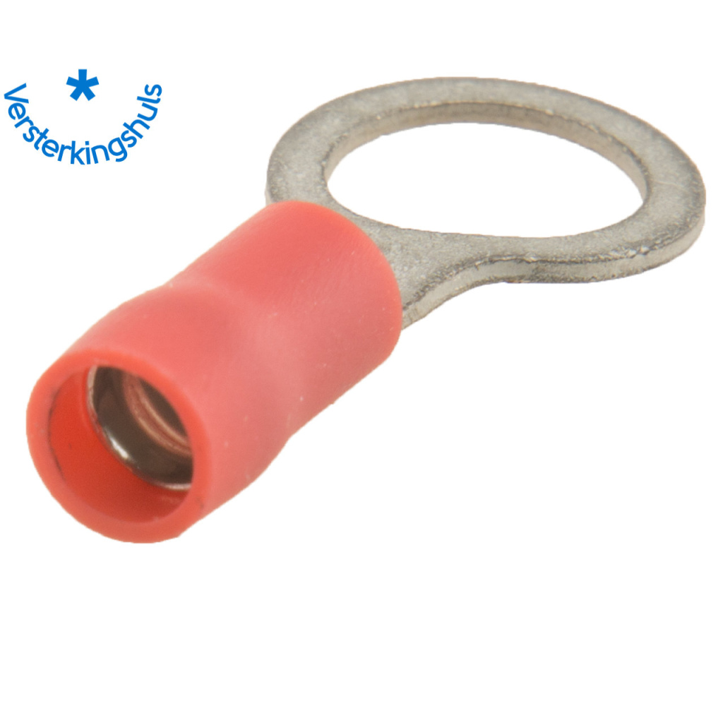 BBAtechniek - Kabelschoen ring M8 Ø8.4mm* rood (100x)