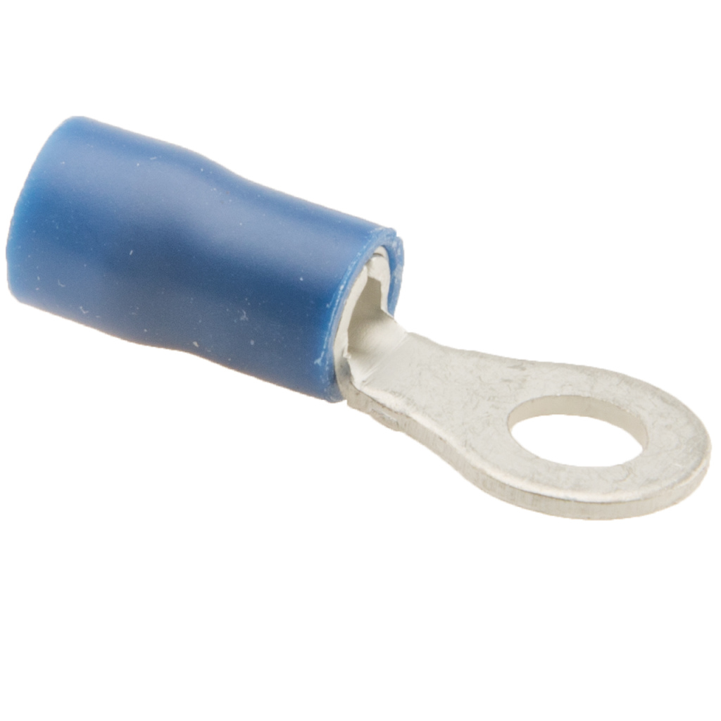 BBAtechniek - Kabelschoen ring M4 Ø4.3mm* blauw (100x)