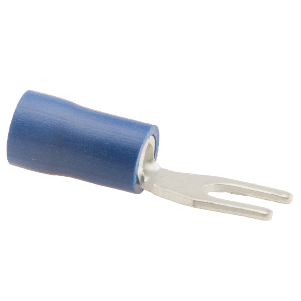 BBAtechniek - Kabelschoen vork Ø4.3mm blauw (100x)
