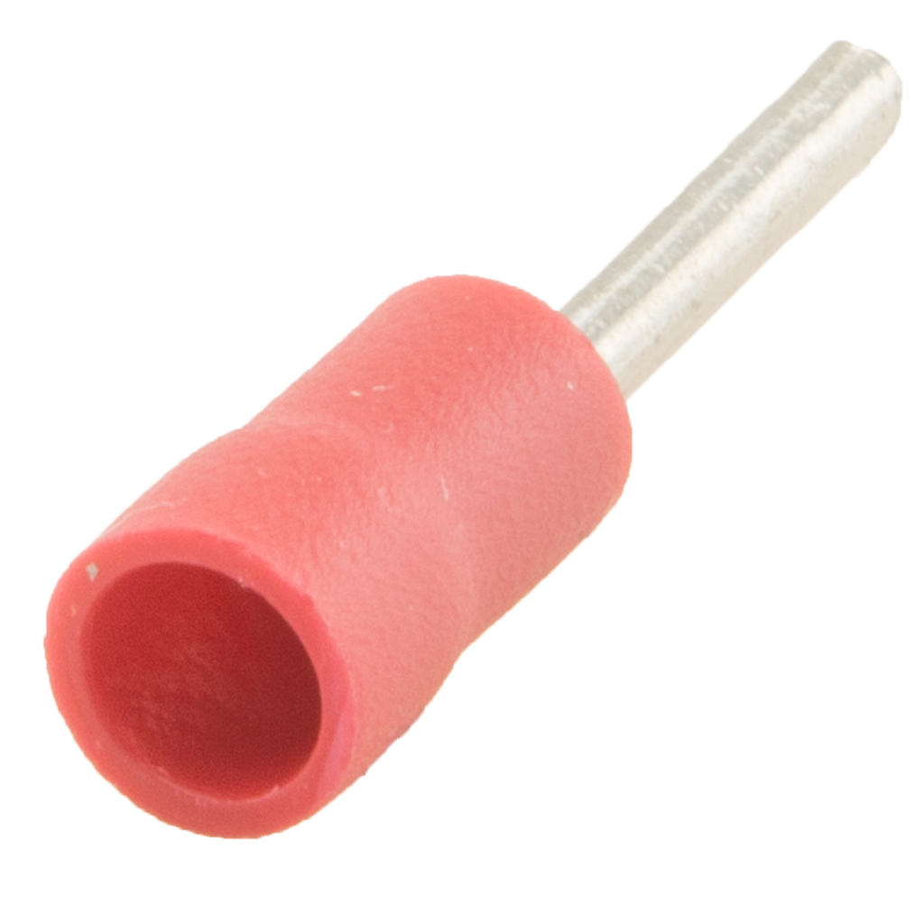 BBAtechniek - Kabelschoen pensteker Ø2mm rood 2.28cm (100x)