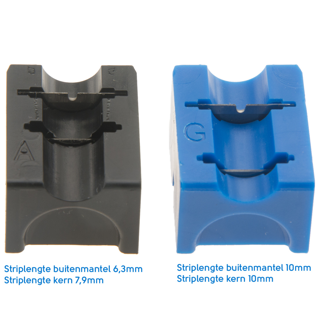 BBAtechniek - BBA Coaxstripper 6.3/7.9 mm + 2 mesblokjes (1x)