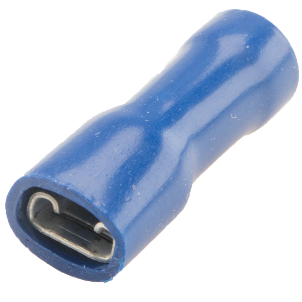 BBAtechniek - Vlakstekerhuls 4.8x0.5mm* blauw (100x)