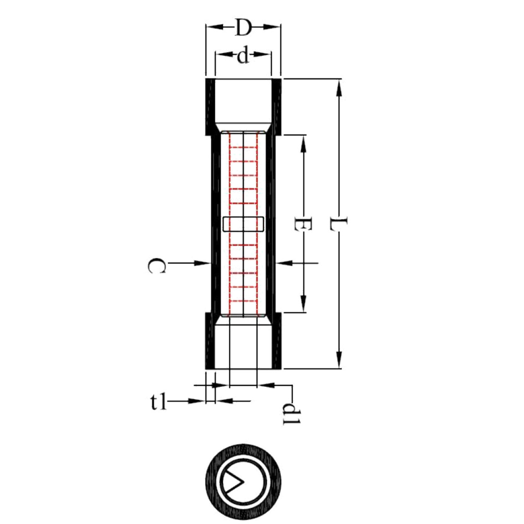 BBAtechniek - Doorverbinder Ø4.1mm rood (100x)