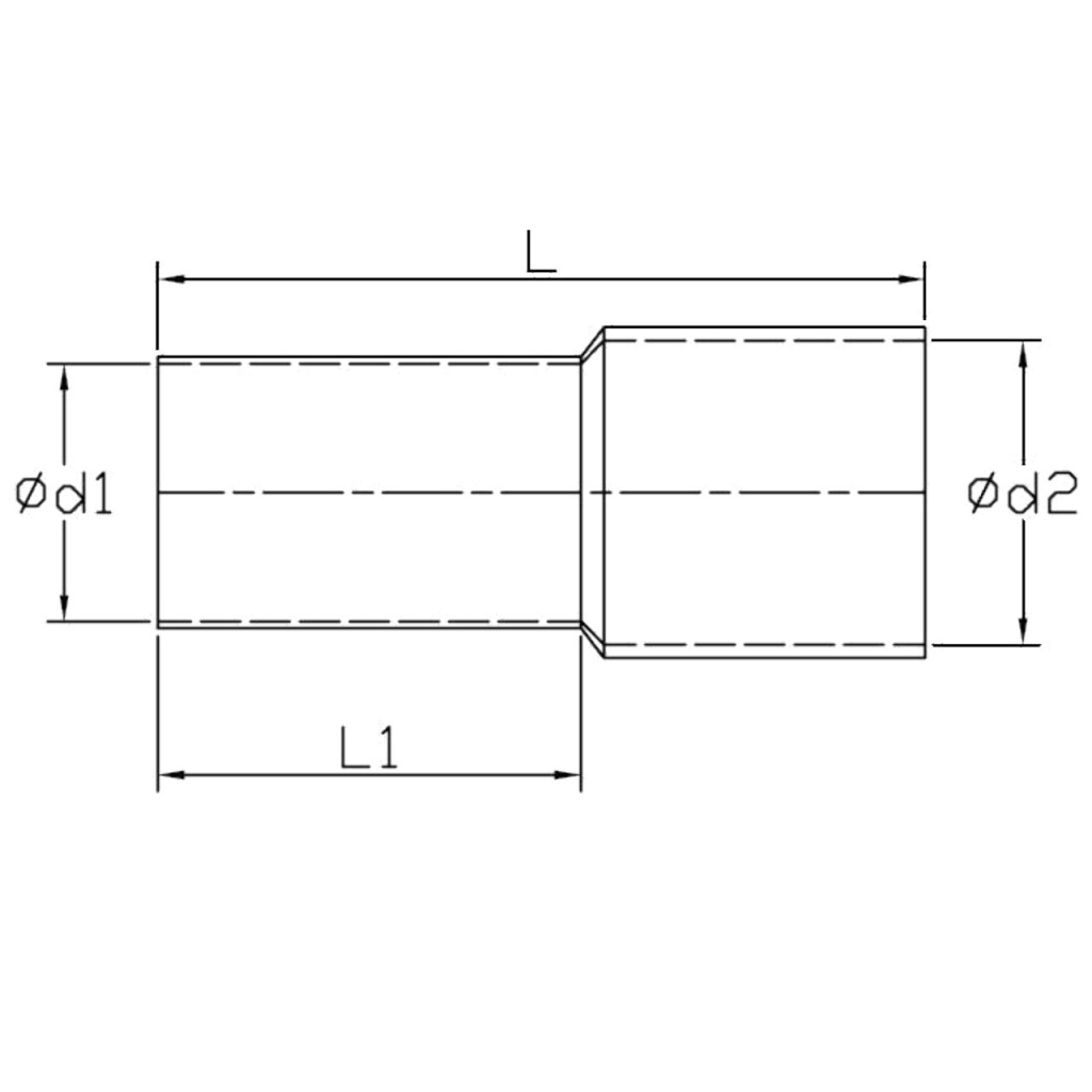 BBAtechniek - Adereindhuls ‘T’ French 1.0mm² rood (100x)