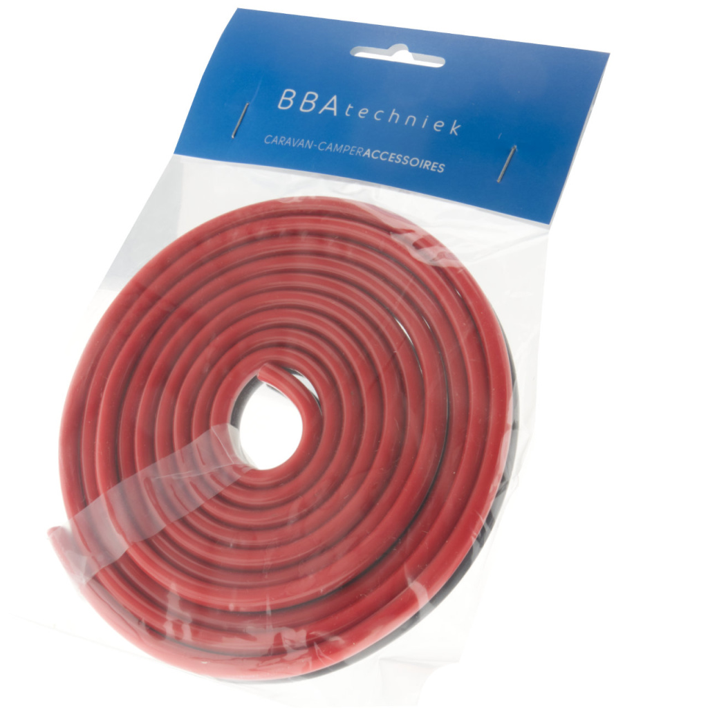 BBAtechniek - PVC kabel 2-aderig 2x6.0mm² zwart/rood (2.5m)