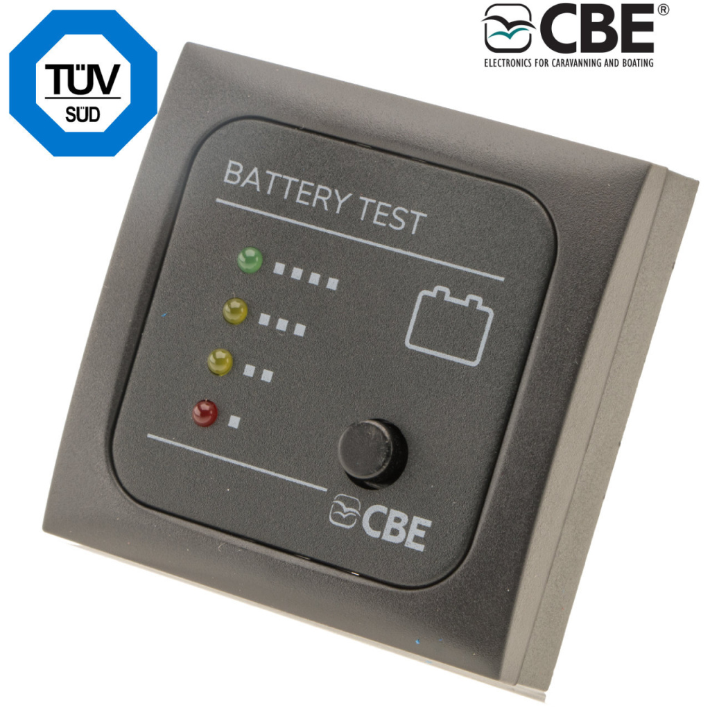 BBAtechniek - CBE 12V accu voltage testpaneel LED (1x)