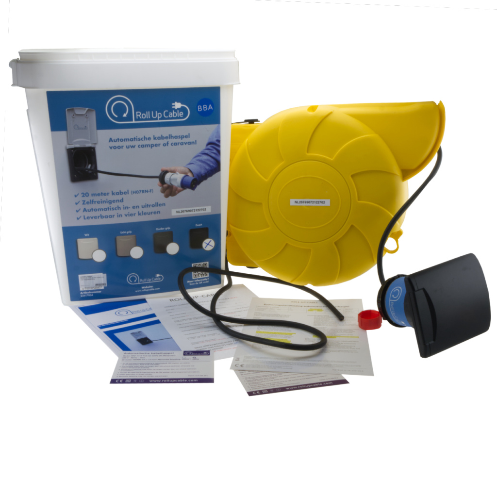 BBAtechniek - ROLL-UP-CABLE 2.0 20m wit Fiat Bianco 210 MKII(1x)