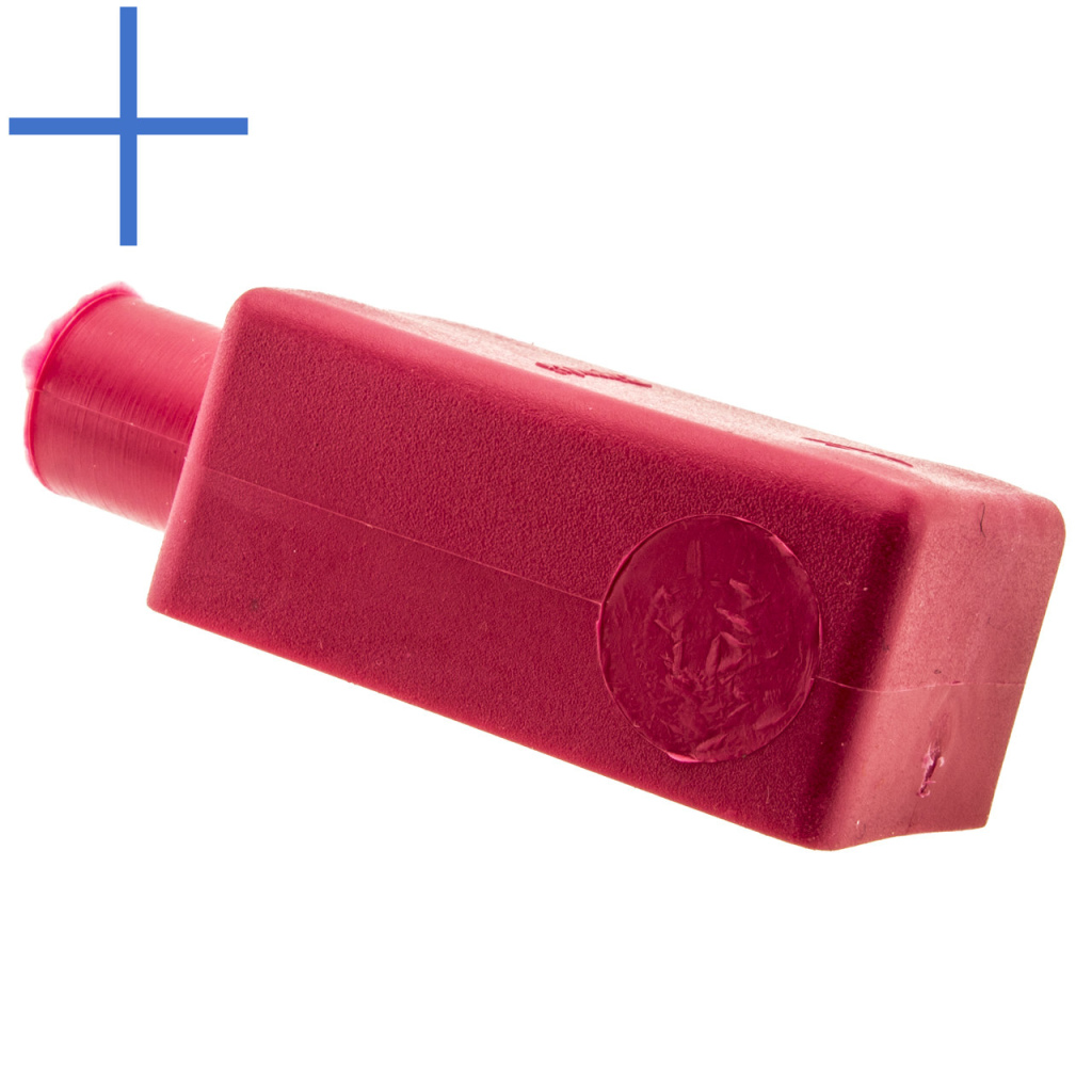 BBAtechniek - Afdekkap PVC recht rood + (10x)