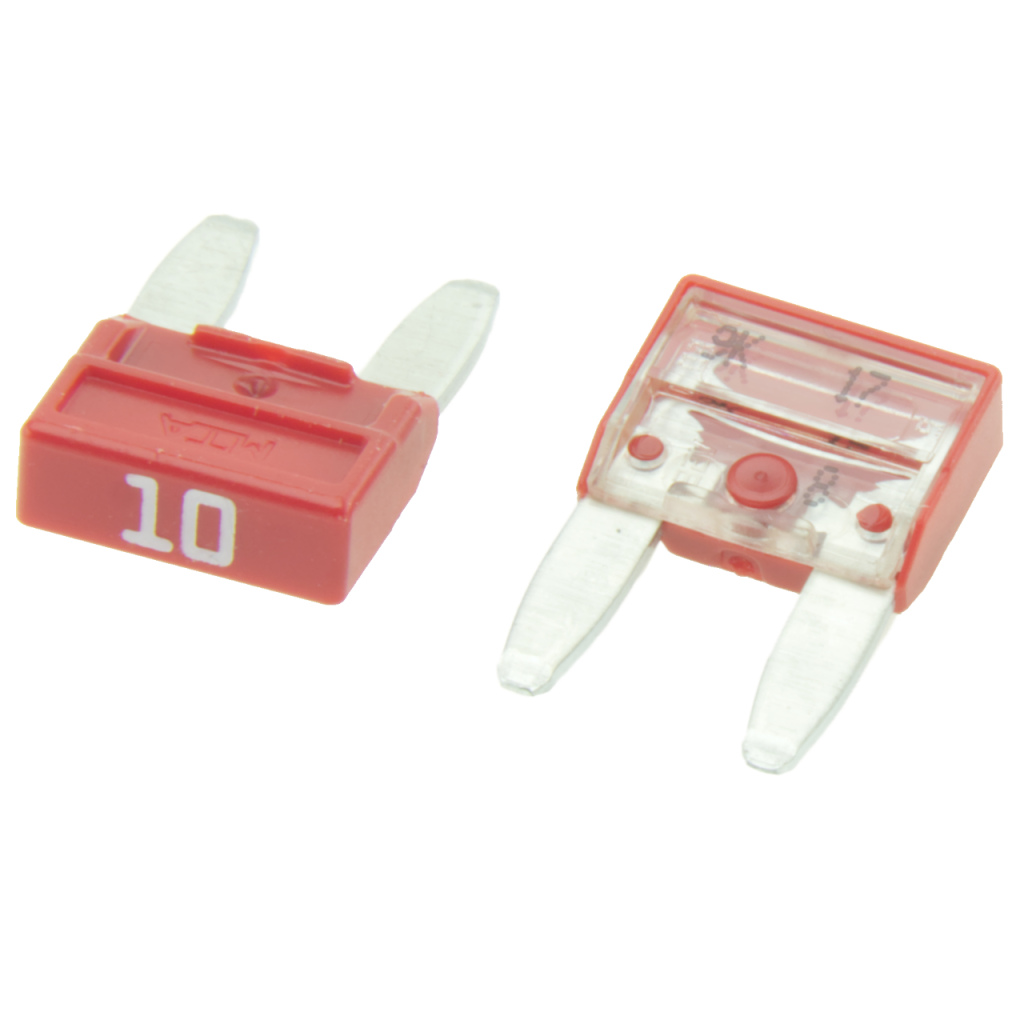 BBAtechniek - Mini steekzekering 10A rood (50x)