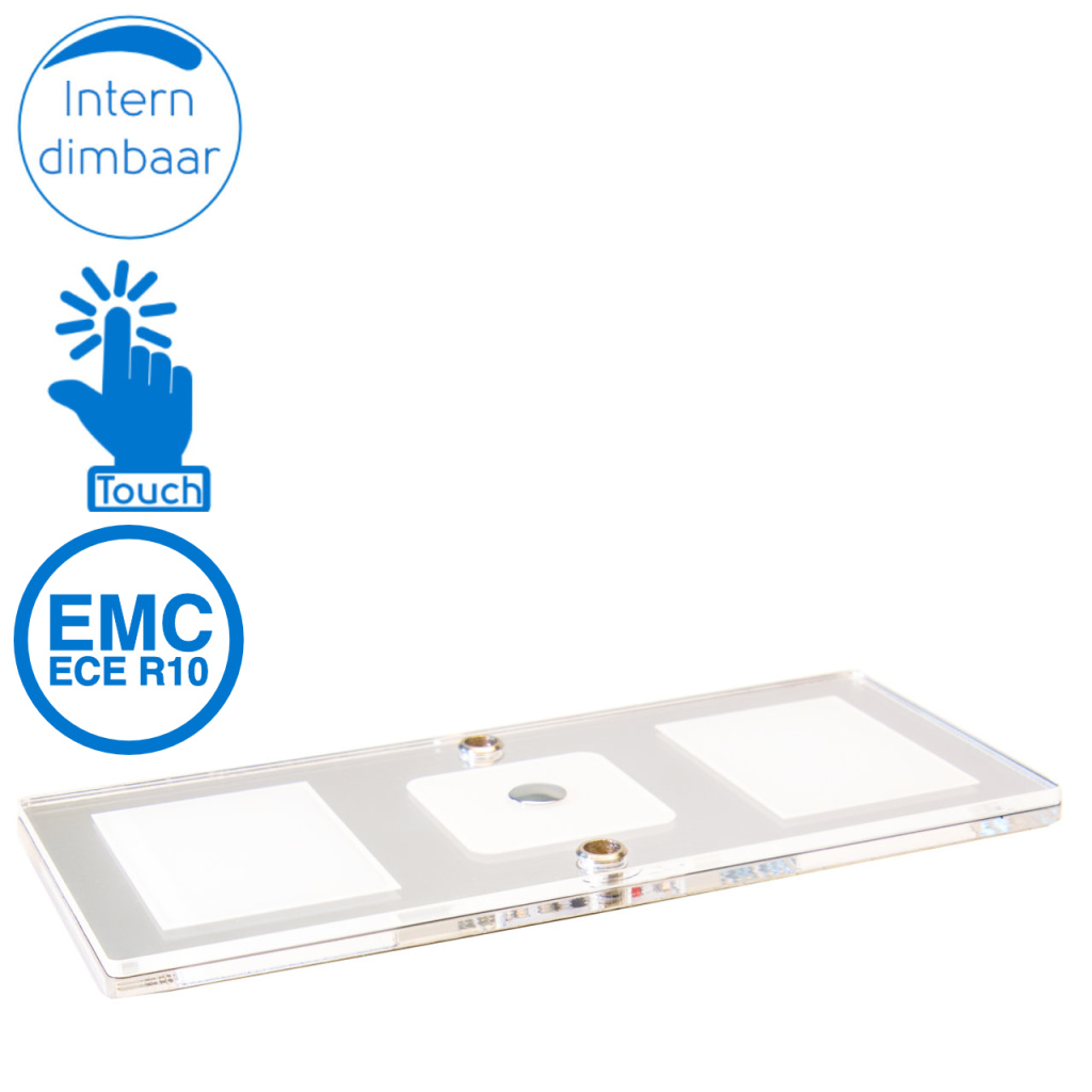 BBAtechniek - Turijn 2 LED trio 12V 6.3W 4000K 432lm  (1x)<br />