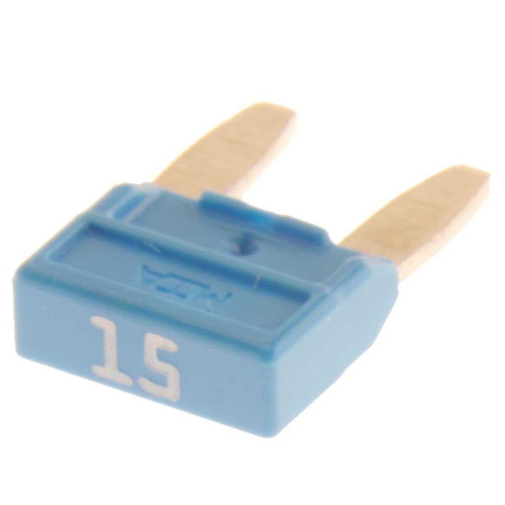 BBAtechniek - Mini steekzekering 15A blauw (5x)