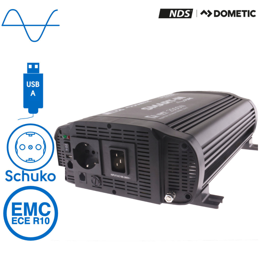 BBAtechniek - NDS SP-2000-I inverter 12V 2000W IVT functie (1x)