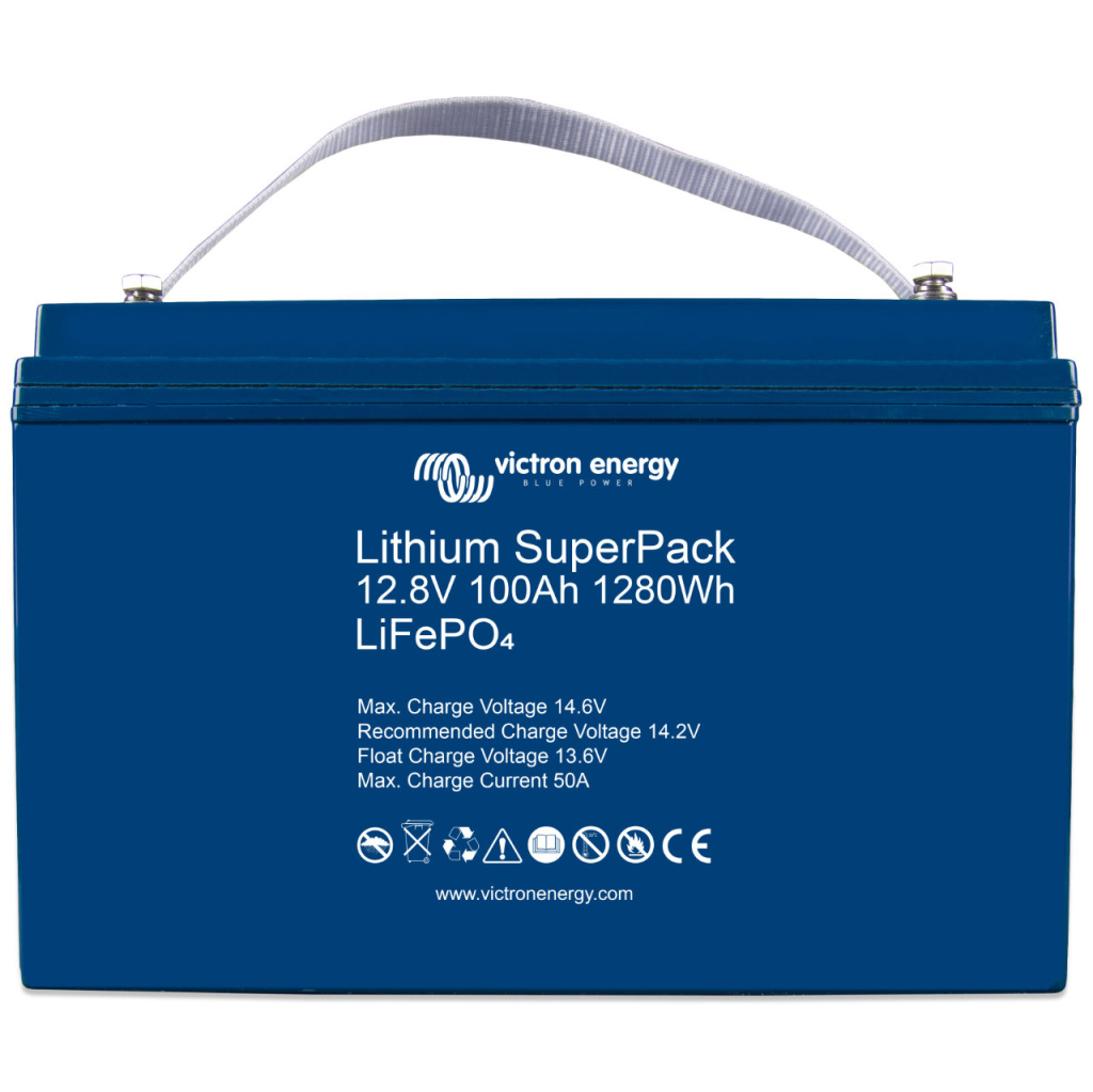 BBAtechniek - Victron Lithium Accu SuperPack 12.8V 100Ah M8 (1x)