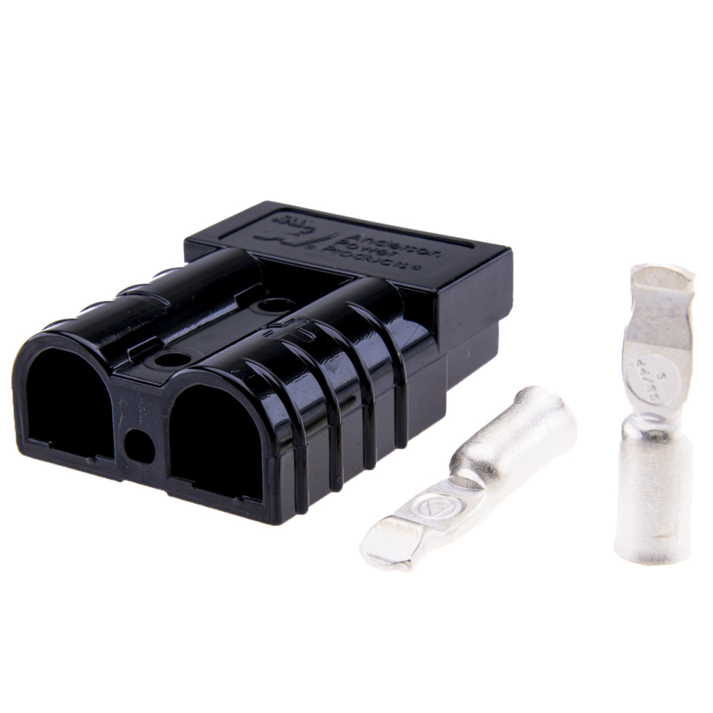 BBAtechniek - Hoge stroom connector 16mm² 50A zwart (1x)