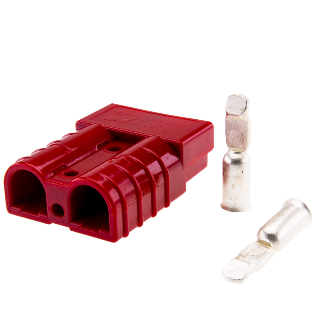 BBAtechniek - Hoge stroom connector 16mm² 50A rood (1x)