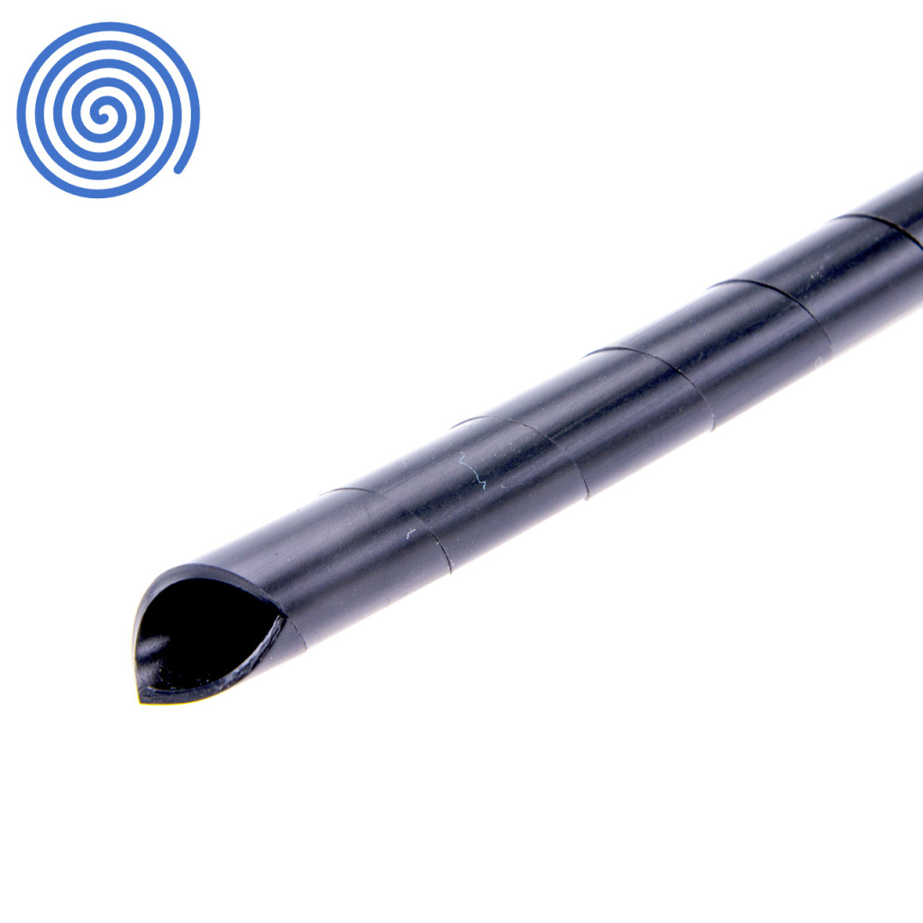 BBAtechniek - Spiraalband zwart Ø 12-100mm (25m)
