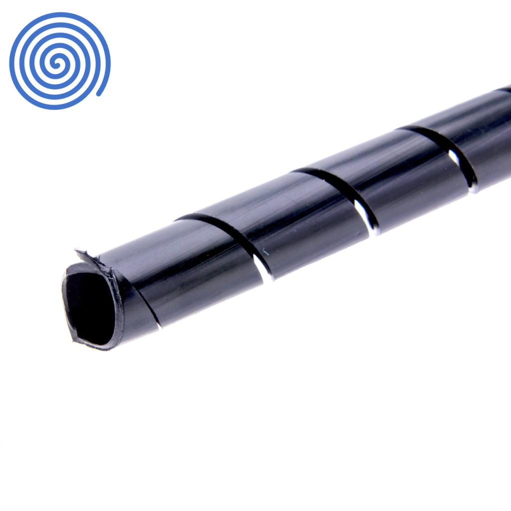 BBAtechniek - Spiraalband zwart Ø 13-120mm (25m)