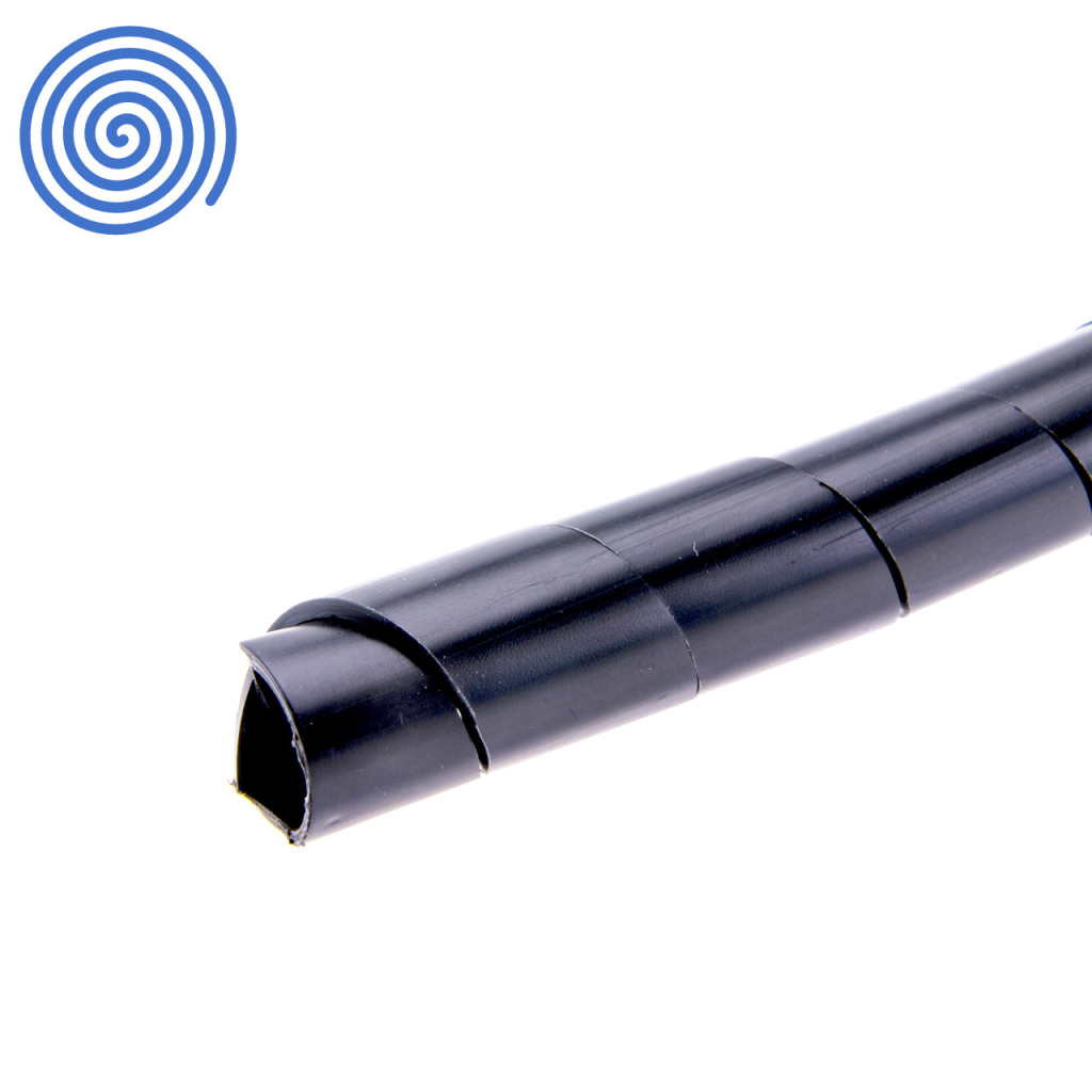 BBAtechniek - Spiraalband zwart Ø 15-150mm (20m)