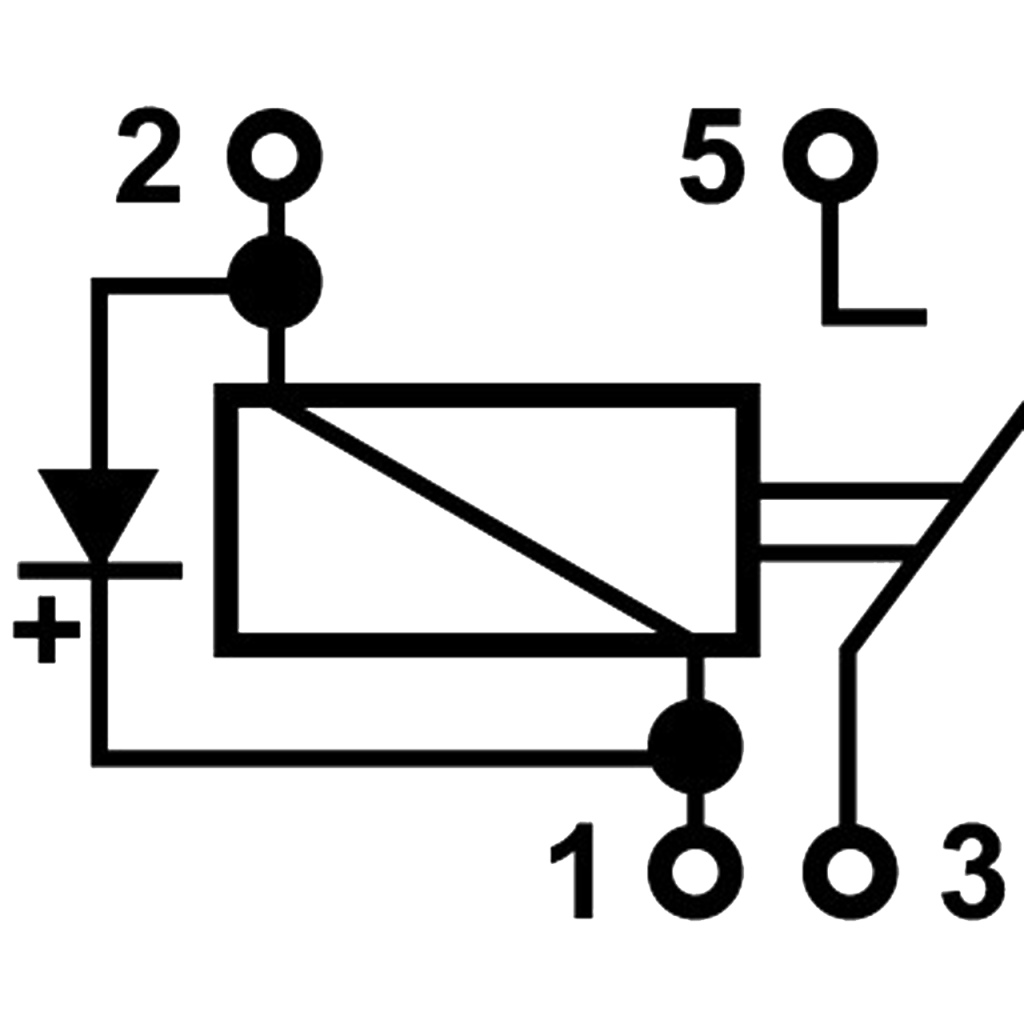 BBAtechniek - 12V 25A 4-polig relais met diode  (10x)