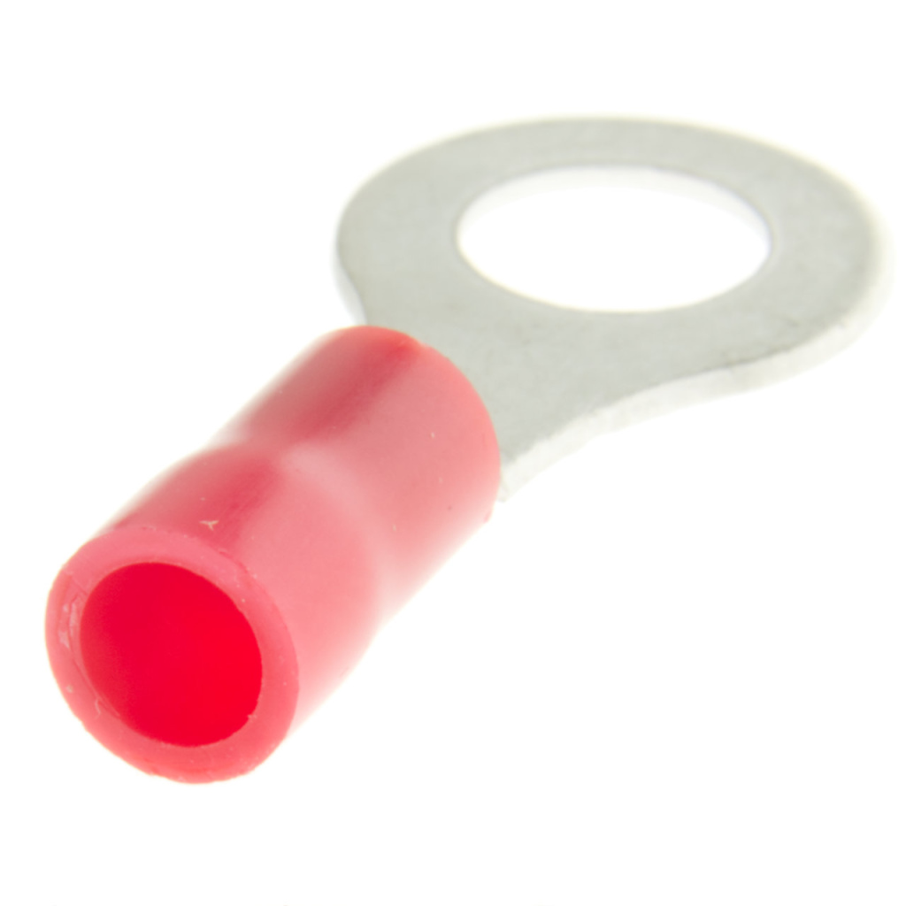 BBAtechniek - Kabelschoen ring M6 Ø6.4mm rood (10x)