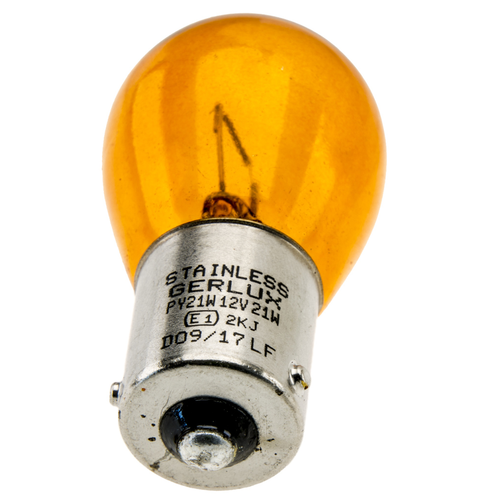 BBAtechniek - BAU15S 12V 21W BS581 lamp oranje (10x)
