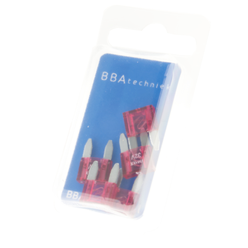 BBAtechniek - Mini steekzekering 4A roze (5x)