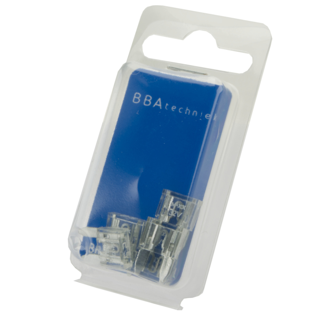 BBAtechniek - Mini steekzekering 25A transparant (5x)