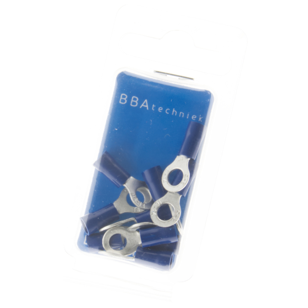 BBAtechniek - Kabelschoen ring M5 Ø5.3mm blauw (10x)