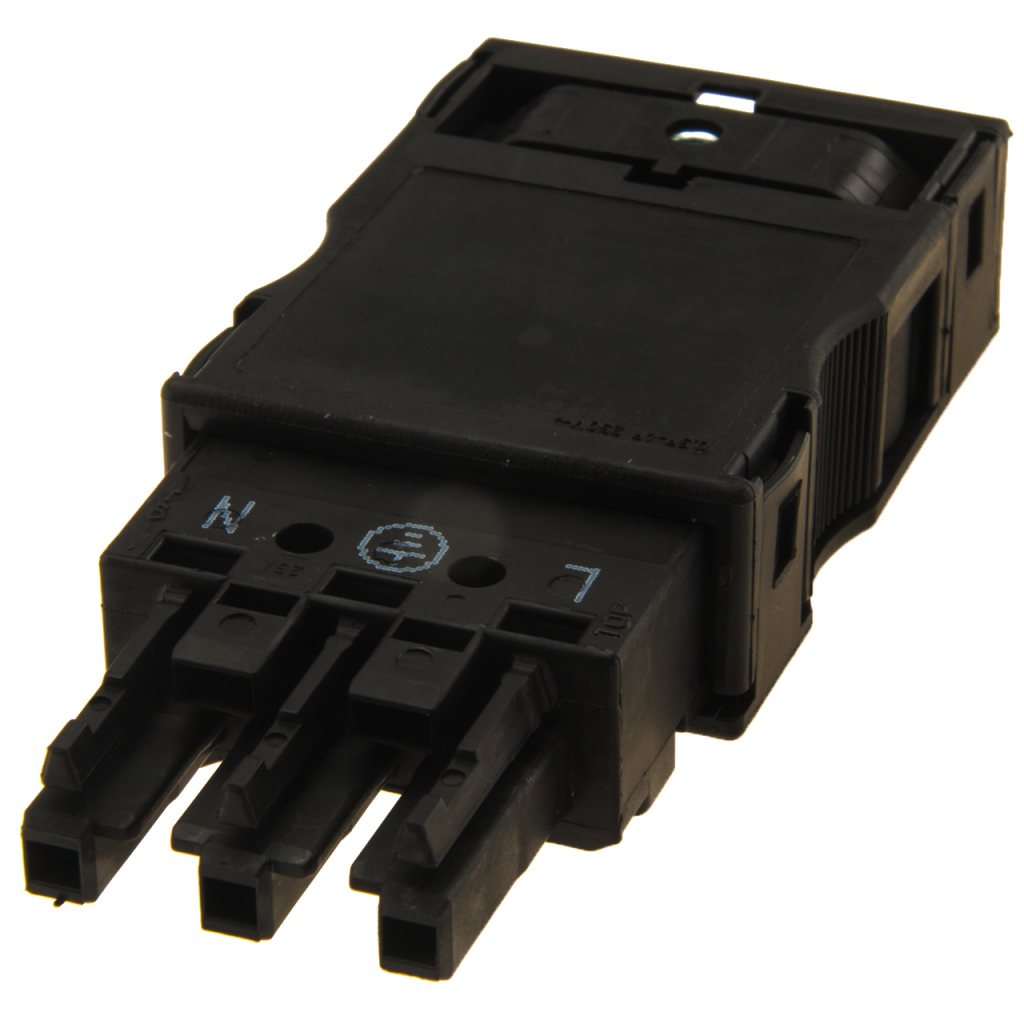 BBAtechniek - Wago Winsta Midi connector female zwart (5x)