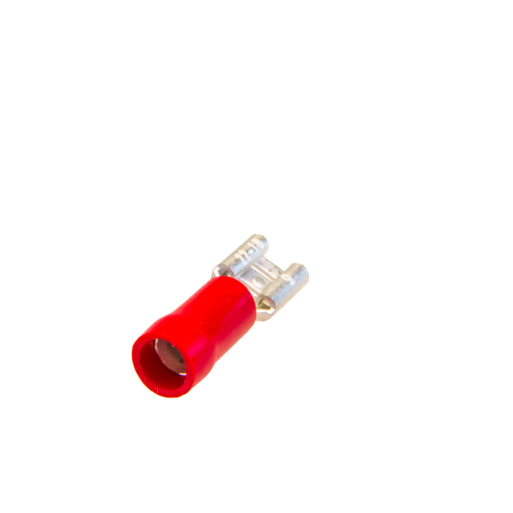 BBAtechniek - Vlakstekerhuls 4.8x0.5mm* rood (10x)