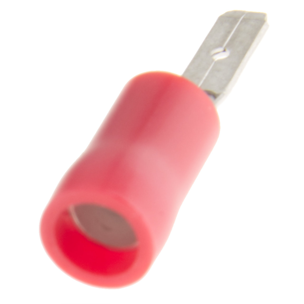 BBAtechniek - Vlaksteker 2.8mm* rood (10x)