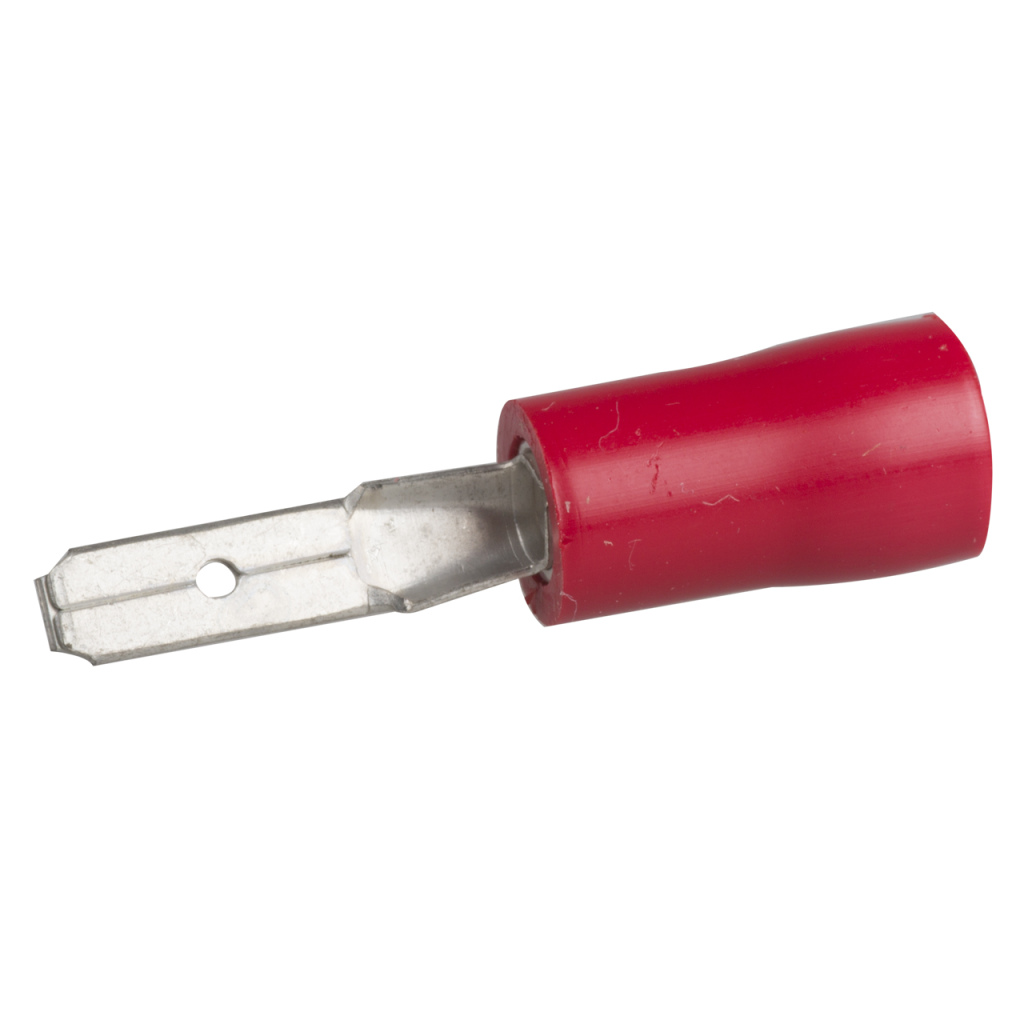 BBAtechniek - Vlaksteker 2.8mm* rood (10x)