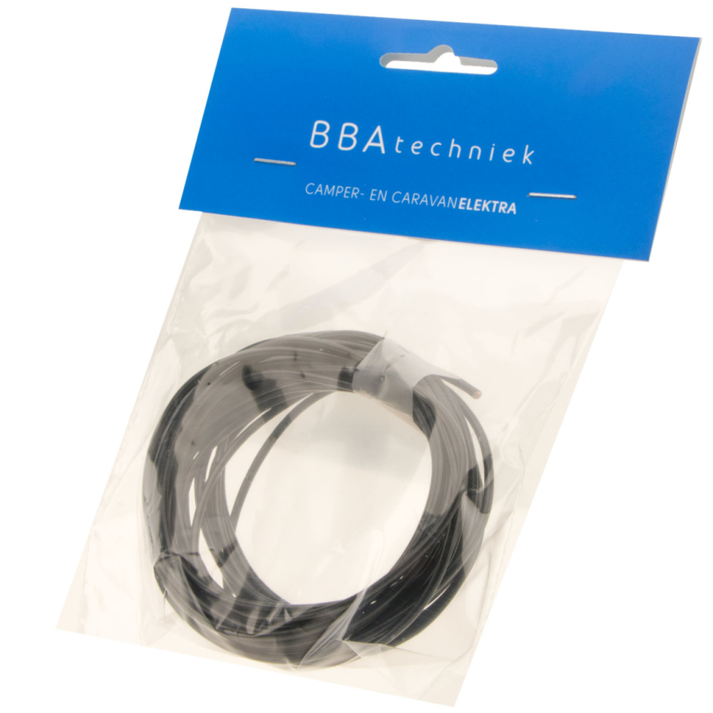 BBAtechniek - Kabel 1.5mm2 zwart (5m)