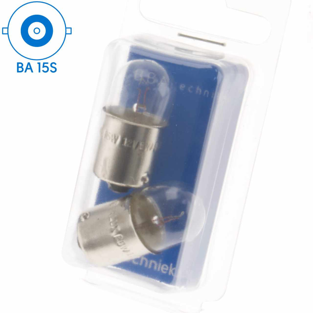 BBAtechniek - BA15S 12V 5W BS207 lamp (2x)