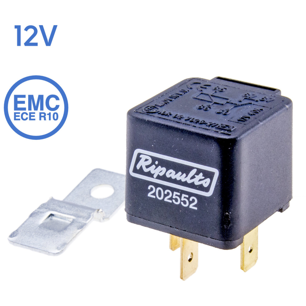 BBAtechniek - 12V 40A 4-polig relais (1x)