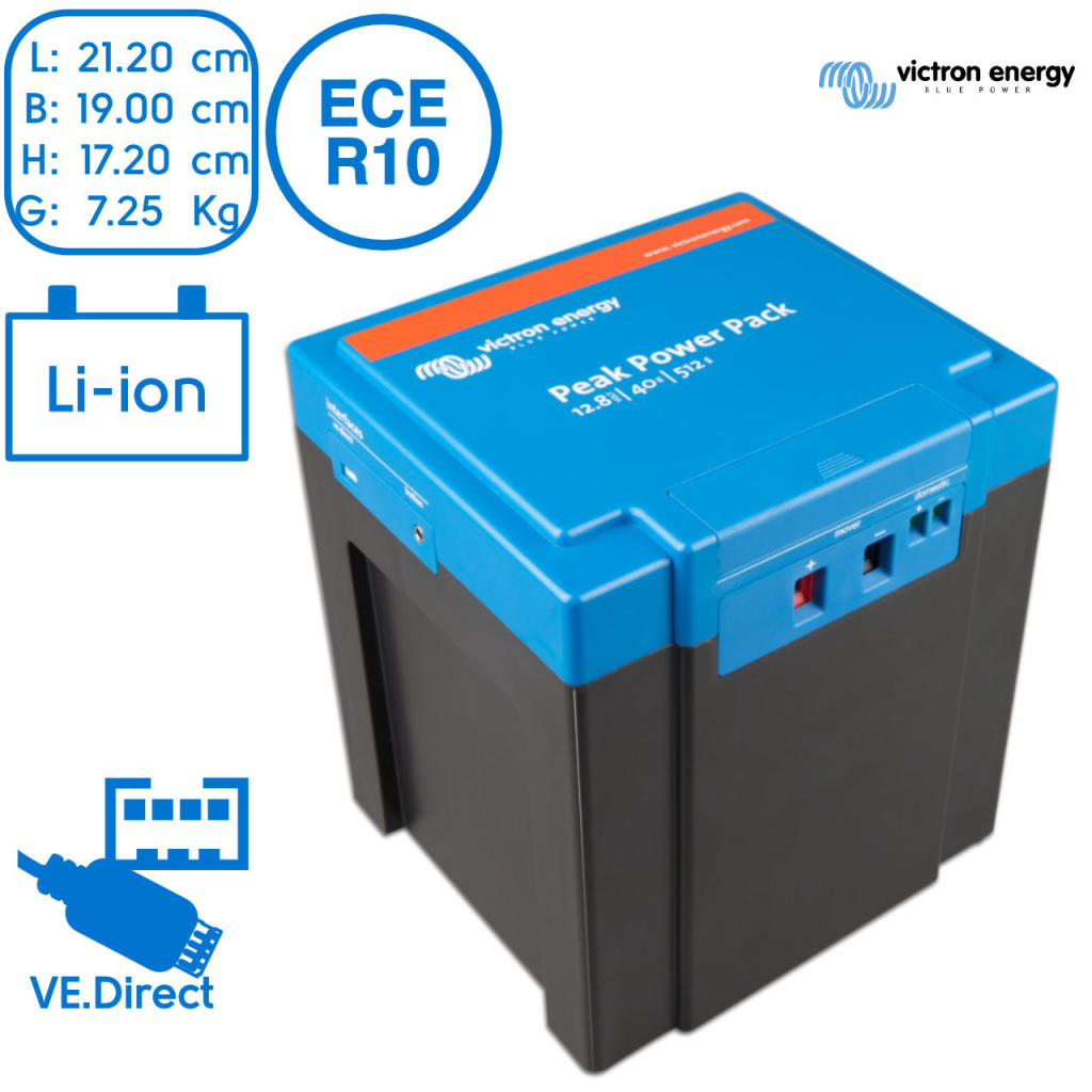 BBAtechniek - Victron Peak Power Pack 12.8V 40Ah - 512Wh (1x)